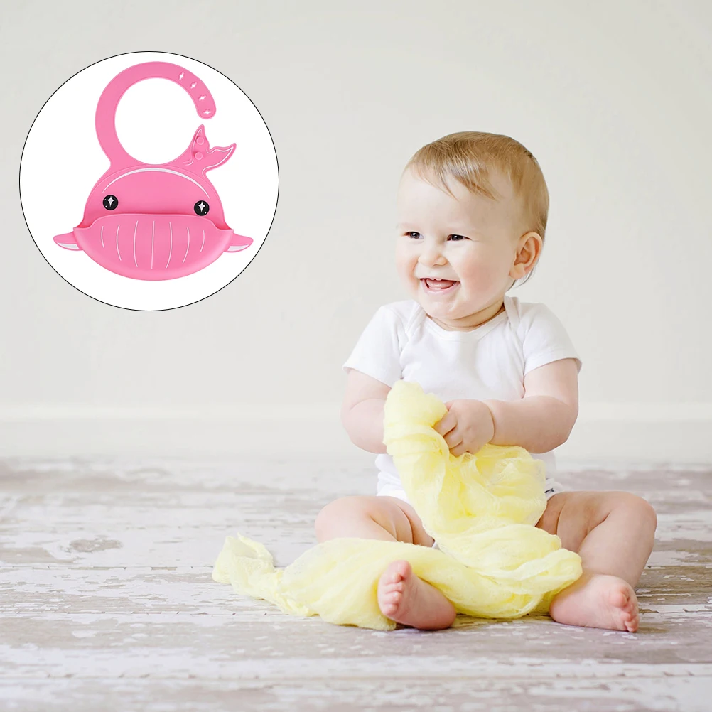 

1Pcs Kids Silicone Food Bib Soft Easy Clean Fall-Proof Anti-Skid Great Helper for Mothers Silicone Bib Baby Safe Bibs
