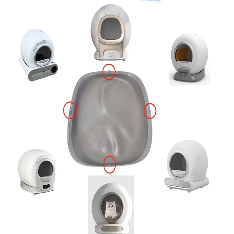 Automatische kattenbak accessoires siliconen pad voor het verzamelen van uitwerpselen bodemcapsule kattentoilet kattenbak - afbeelding 2