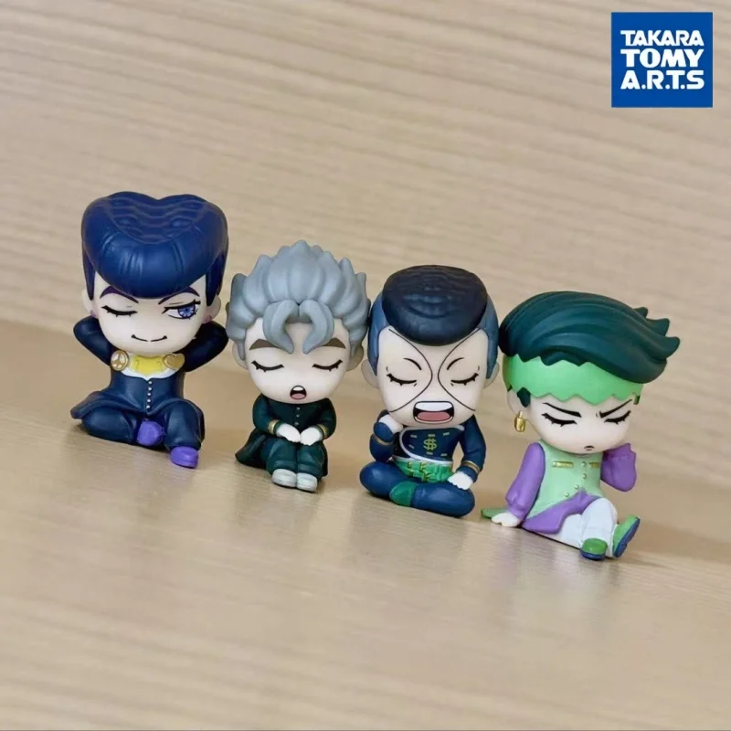 

Takara Tomy Jojo Bizarre Adventure Gashapon Mini Figure Josuke Higashikata Rohan Kishibe Collectible Desktop Ornament For Anime