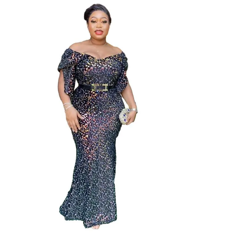 

2024 Elegant African Evening Dresses for Women Plus Size Wedding Party Long Dress Dashiki Ankara Outfits Robe Africa Clothing