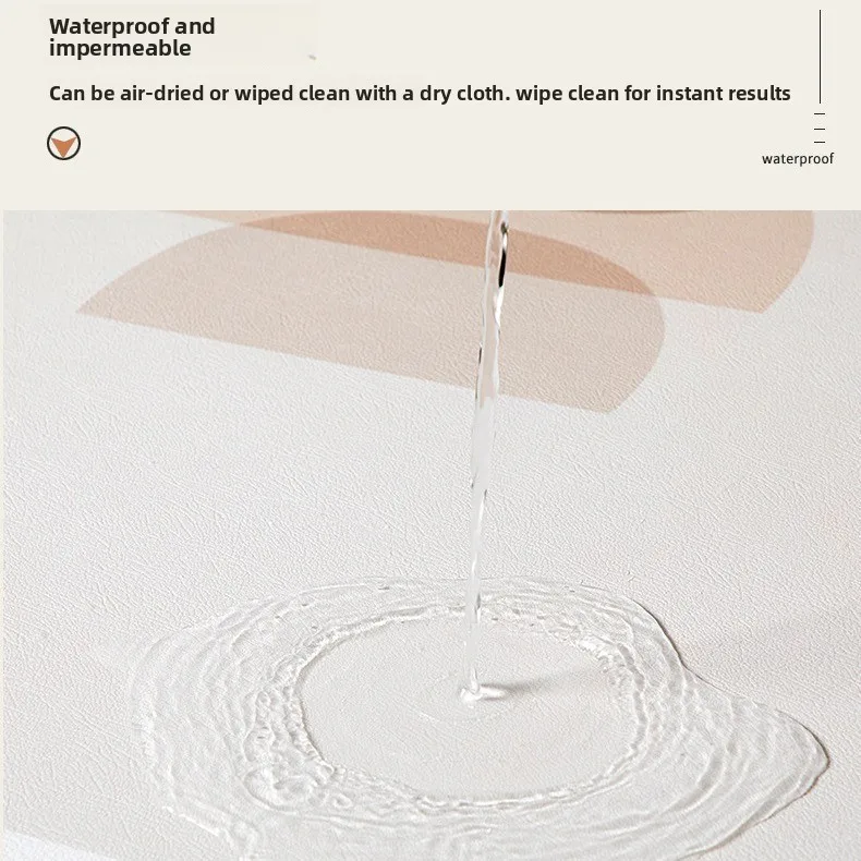 Round Tablecloth Pvc Waterproof Dinner Table Mat Oil-proof Kitchen Countertop Home Decoration Modern Restaurant Desk Mats