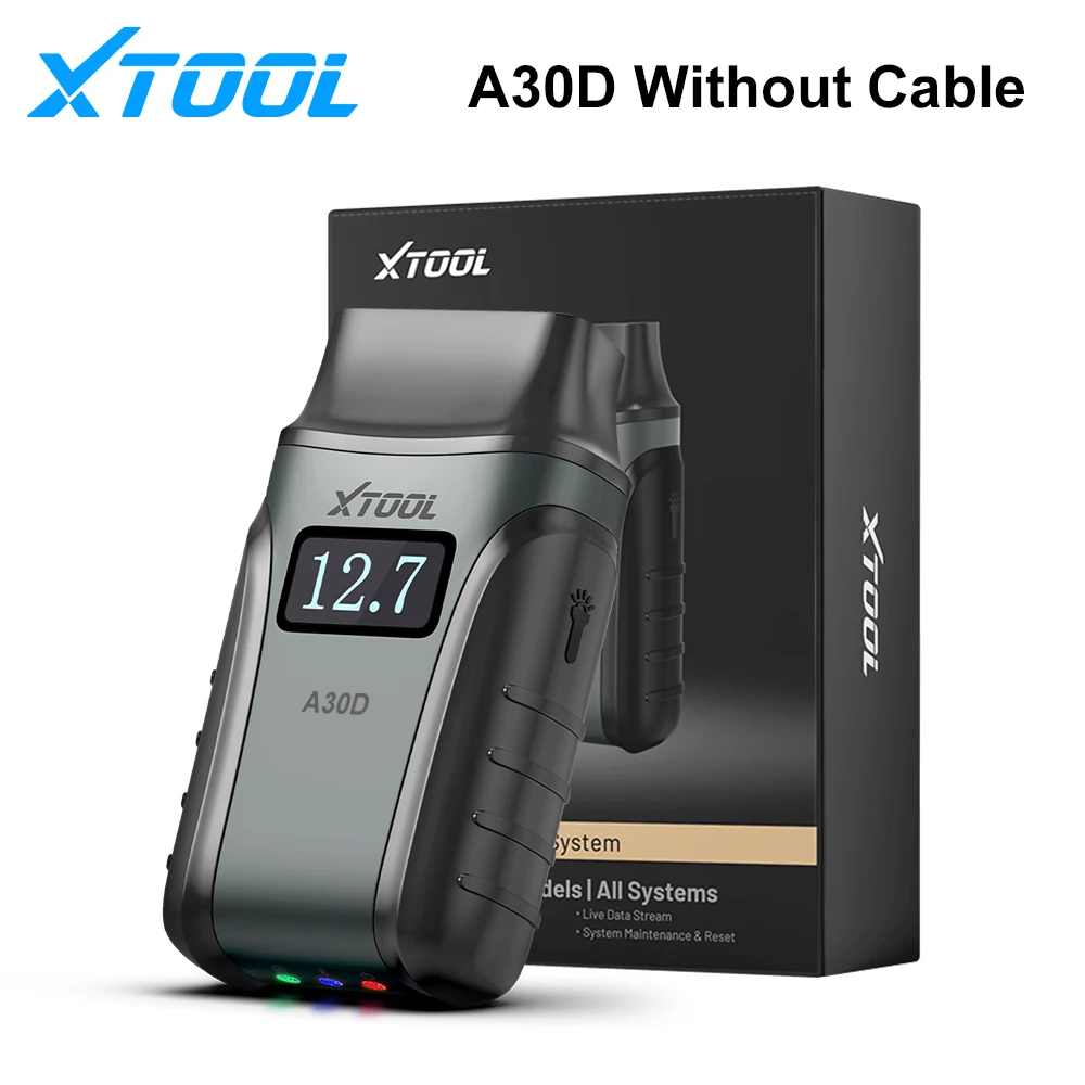 XTOOL Anyscan A30D OBD2-Autoscanner, bidirektionale Steuerung, vollständiges System-Diagnosetool, Spannungsanzeige, 19. Lebenslange Aktualisierung zurückzustellen