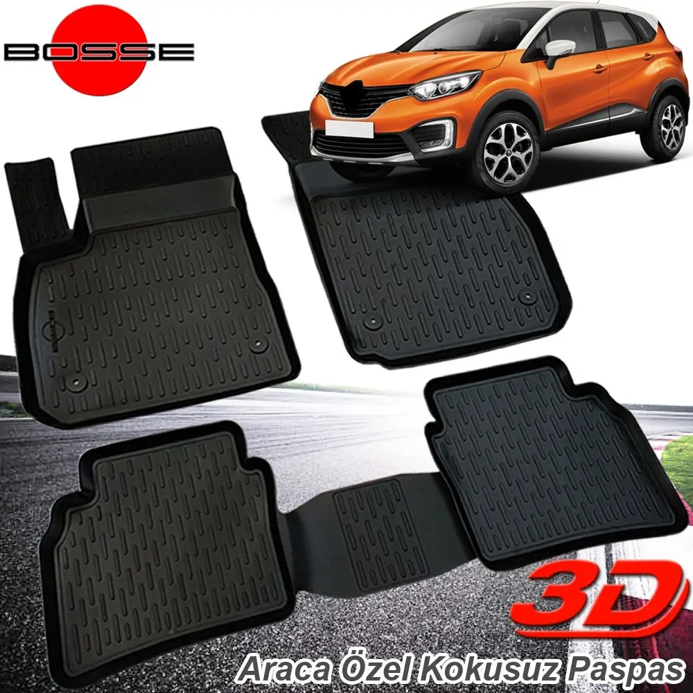 For Renault Captur Mat 3D Pool 2013 Post BOSSE