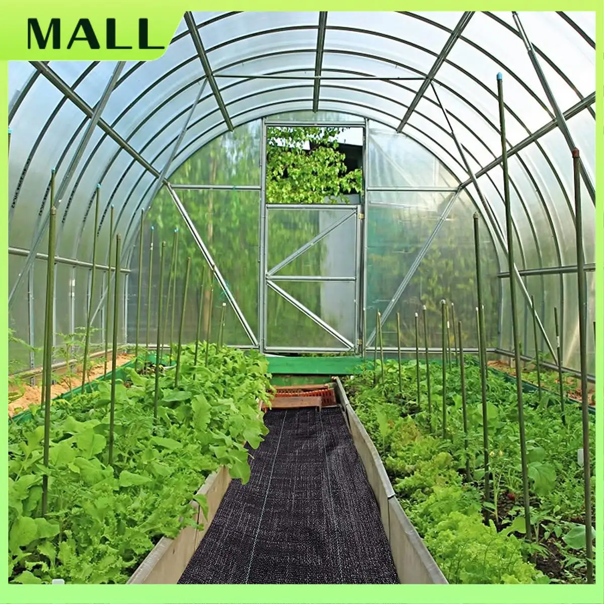 MALL 3.5Ft X 50Ft Garden Weed Barrier Landscape Fabric Heavy Duty Weed Block Gardening Mat,Weed Control Garden Cloth