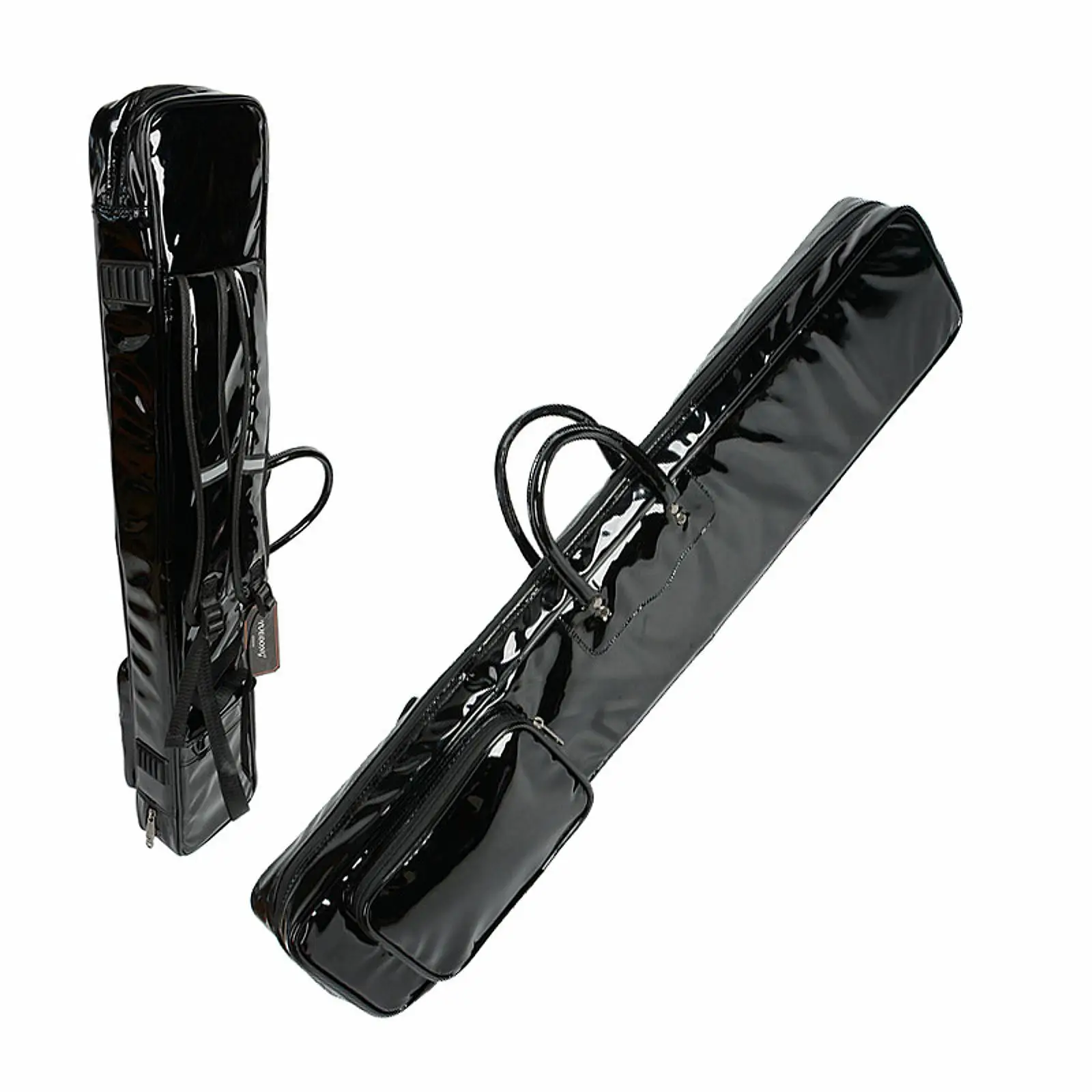 

Billiards Sticks Bag 1/2 Cue Case with Outer Pocket Fashion Pool Cue Carrier for Women Traveling Enthusiasts Beginners Men