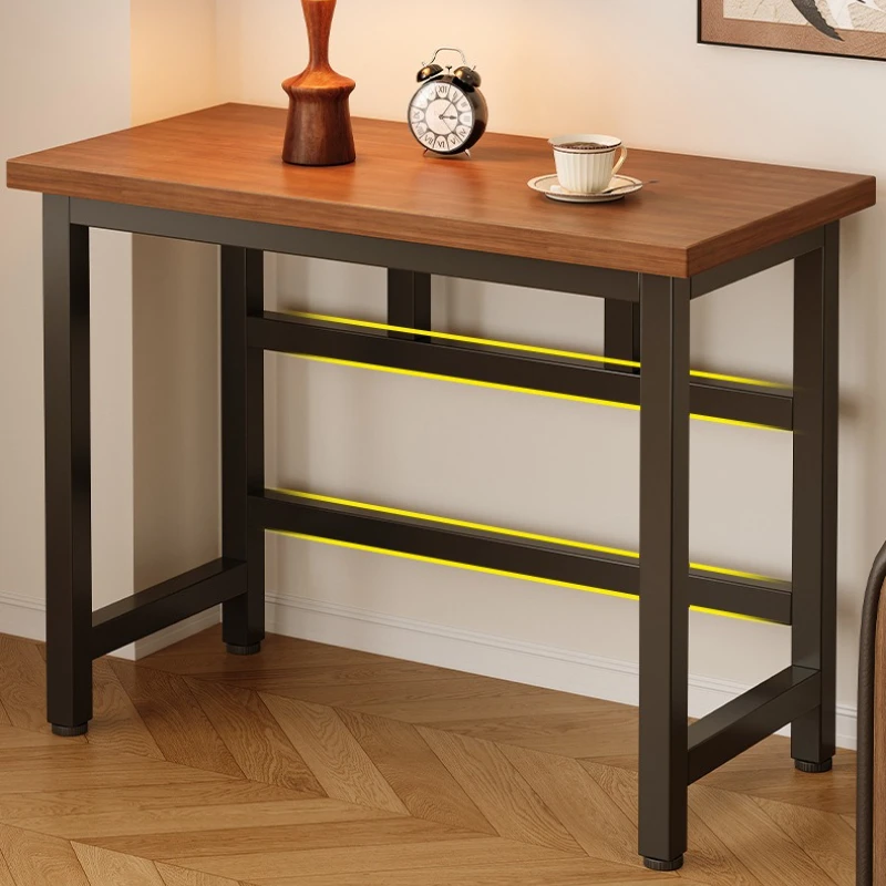Simple rectangular household against the wall narrow table multi-purpose workbench kitchen preparation extension rack edge few