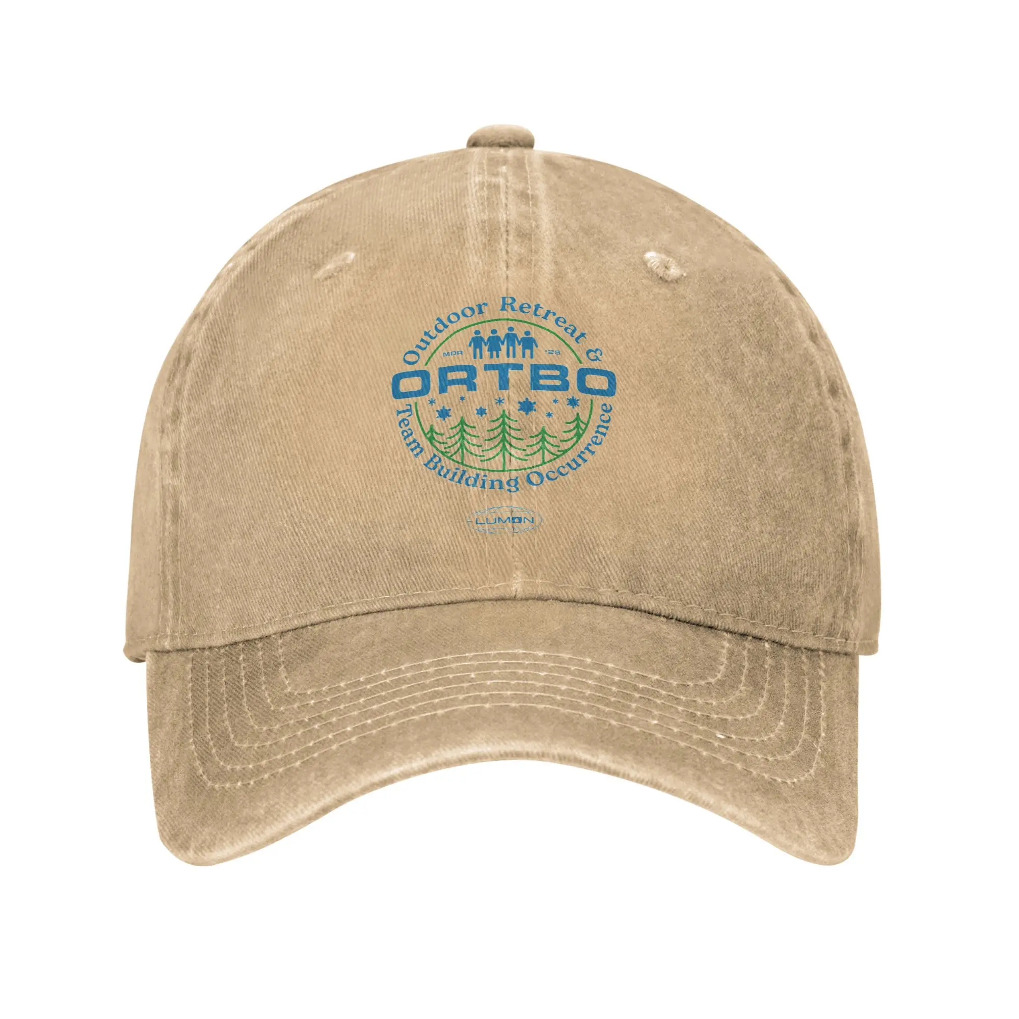 

Fashion ORTBO Lumon Severance Baseball Caps Unisex Style Distressed Washed Snapback Cap Outdoor Adjustable Fit Caps Hat