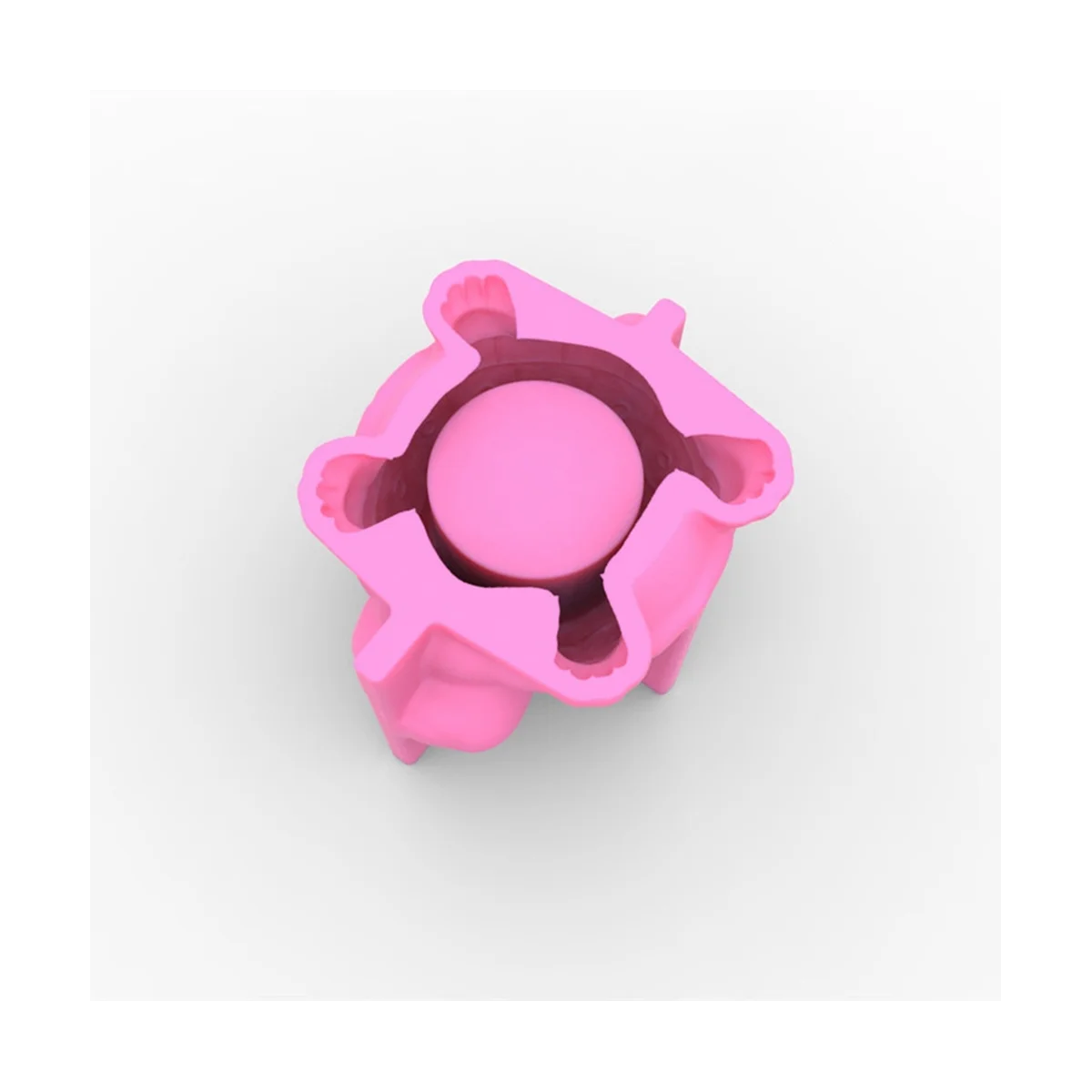 3D 실리콘 화분 금형, 거북이 다육 화분, 콘크리트 금형, DIY 선인장 석고 시멘트 클레이 송진 공예