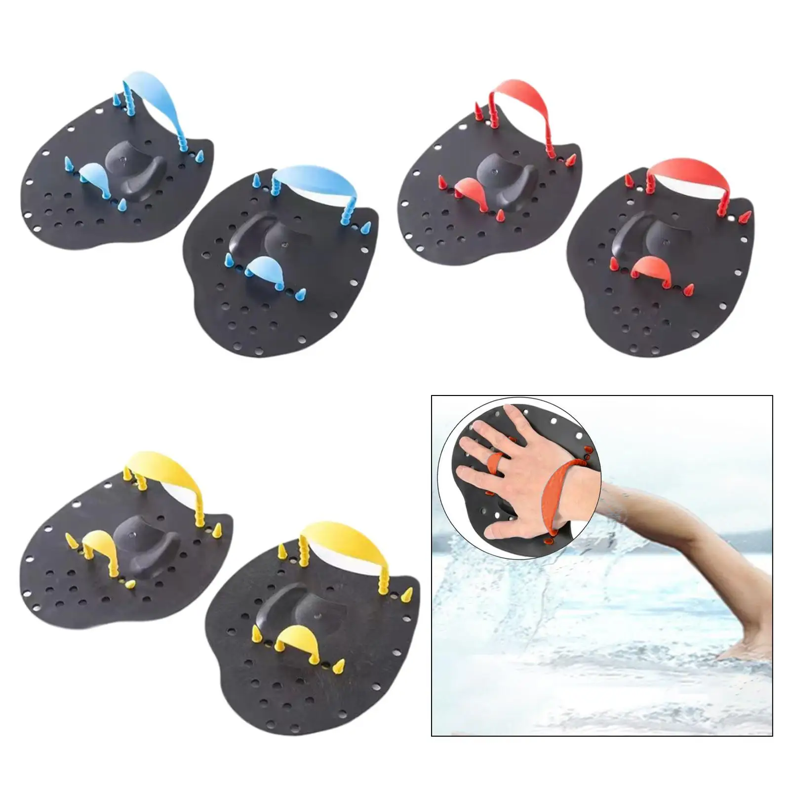 

2 шт. ручные весла профессиональные колени плавательные шестерни плоские весла для мужчин и женщин