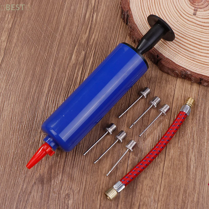 10pcs Ball Pump Set Hand Pump 6inch Inflator Portable Ball Volleyball Football Basketball Inflating Pump Tools With Air Hose