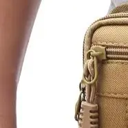 

Men Canvas Mobile Phone Purse Mini Coin Small Square Belt Bags Multi-Compartment Fanny Wallet Pouch Man Pocket Design Waist Pack