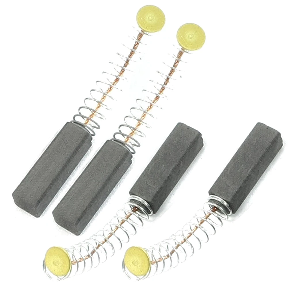Carbon Brushes Motor Carbon Brushes Tool Braking Carbon Drills Drives Durability Electric Mechanical Power 4Pcs