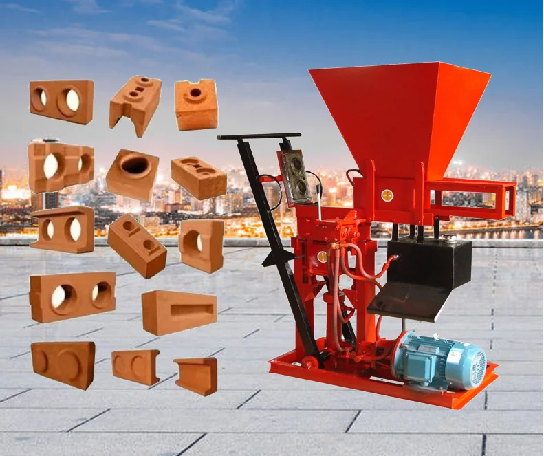 2-25 Compressed Earth Clay Brick Machine/interlocking Block Making Machine