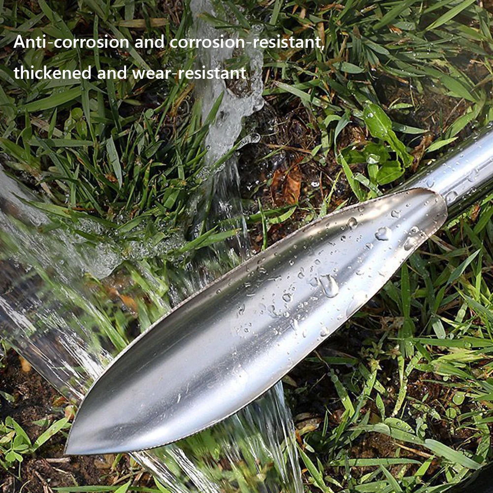 2 Pcs Gardening Tool Set Gardening Shovel Weeding Digging Soil Farming Shovel Stainless Steel for Planting Flowers Potted Plant