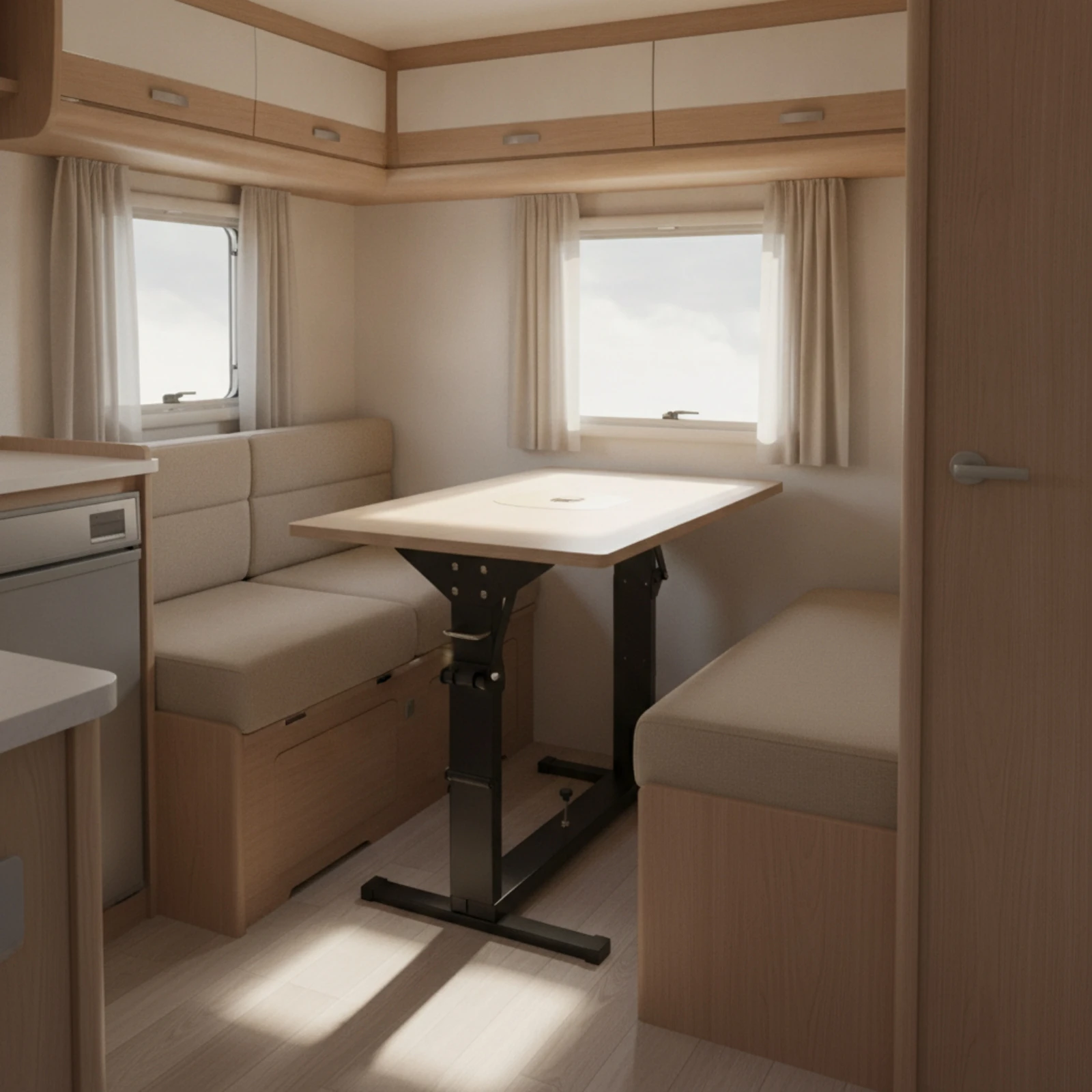 Folding Table Frame Compact Furniture Legs Hardware Stable for Recreational Vehicle Builders, Sofa Bed
