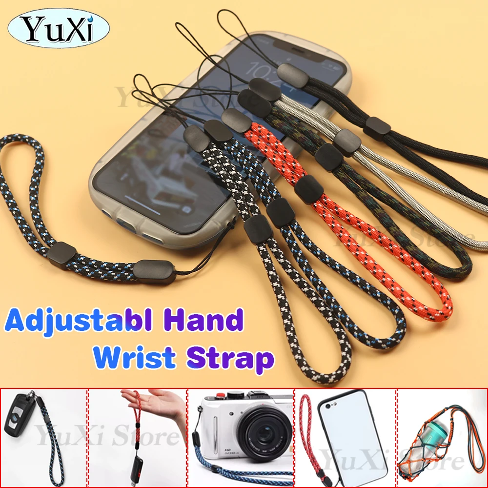 

4pcs Phone Lanyard Adjustable Universal Hand Wrist Strap Outdoor Anti-lost Wrist Strap Keychain String for Camera USB ID Card