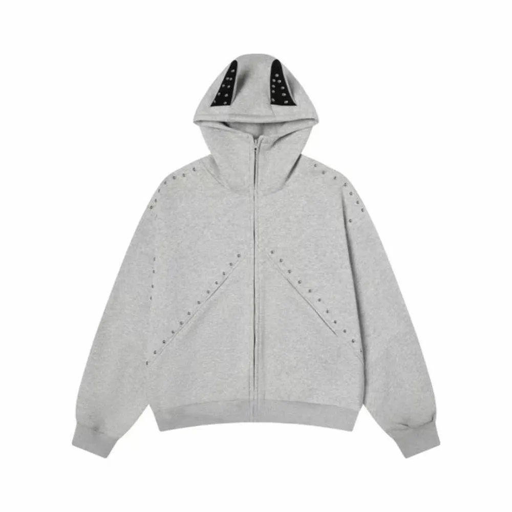 Casual Women\'s Sweatshirts 2024Spring Autumn Loose-fit Korean Style Shinny Gray Hoodies Fashion y2k Clothes Female Hooded Jacket
