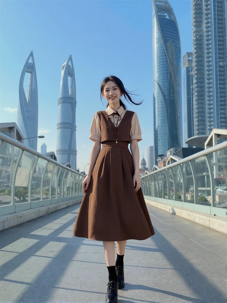 Women'S Long Dresses For Woman Casual Short Sleeve Summer Pleated Hand-Pleated Ruffled Shirring Smocking Tier Tiered Stacked