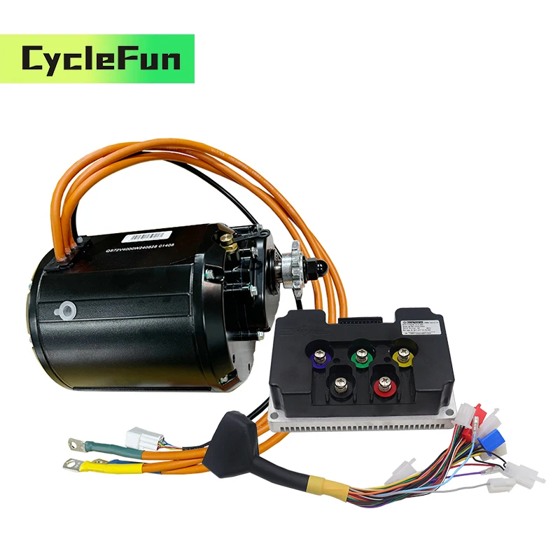 

QS138 4KW 90H V3 PMSM Water Cooling Mid-Drive Motor With ND72680 FarDriver Controller For Electric Motorcycle Scooter Conversion
