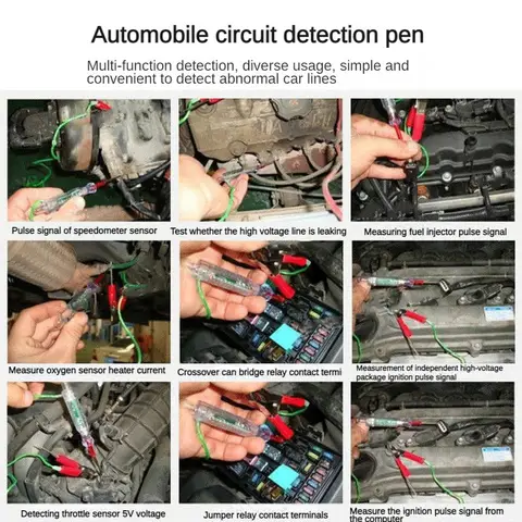 Ferramentas de inspeção automotiva lâmpada de teste caneta de teste reparo automotivo 12v24v especializado tentar a lâmpada