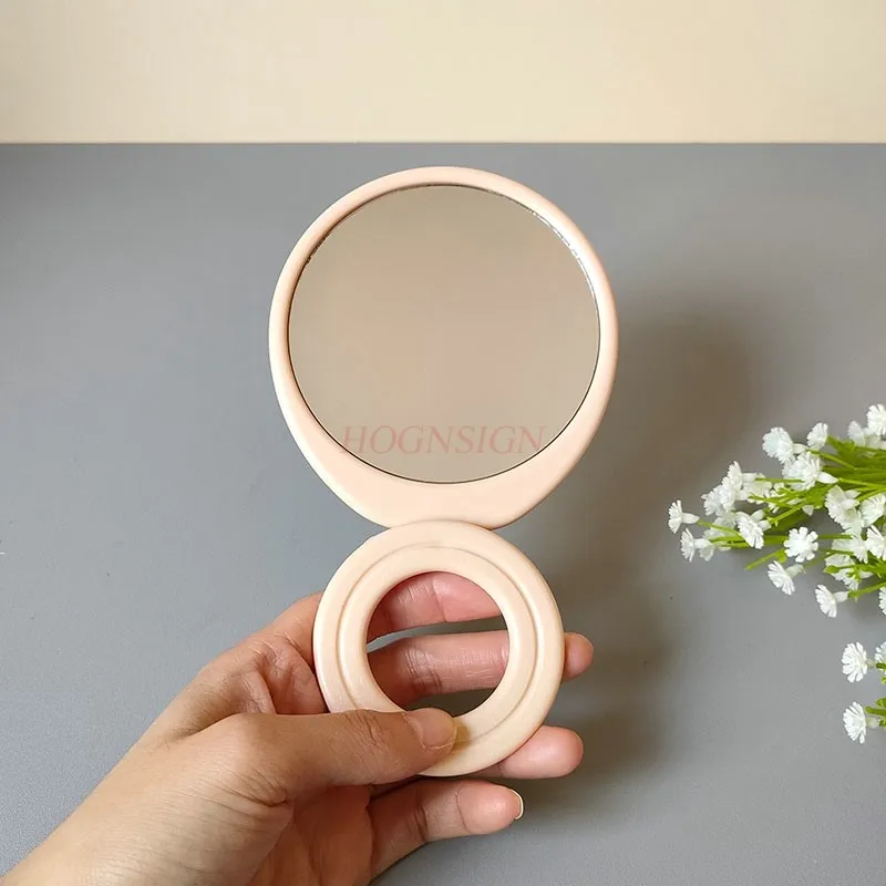 Tragbarer Schminkspiegel, faltbarer Schreibtisch, kleiner Spiegel zum Aufhängen, kompakter und tragbarer Spiegel