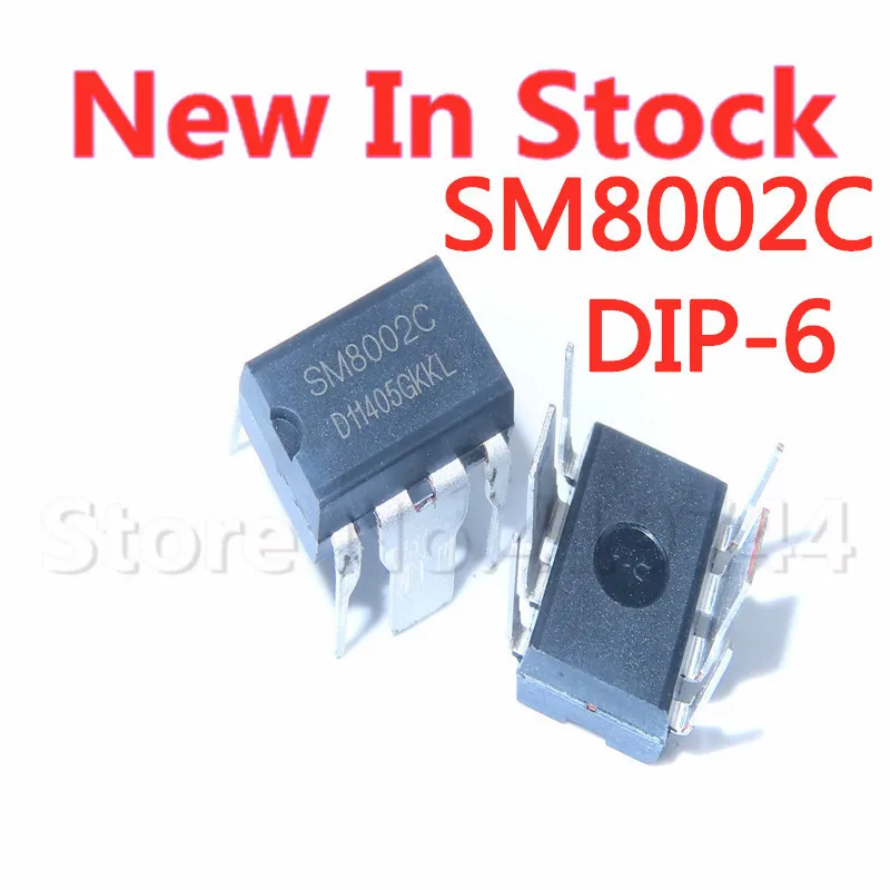 5PCS/LOT 100% Quality SM8002C SM8002 DIP-6 low power current mode PWM control power switch In Stock New Original