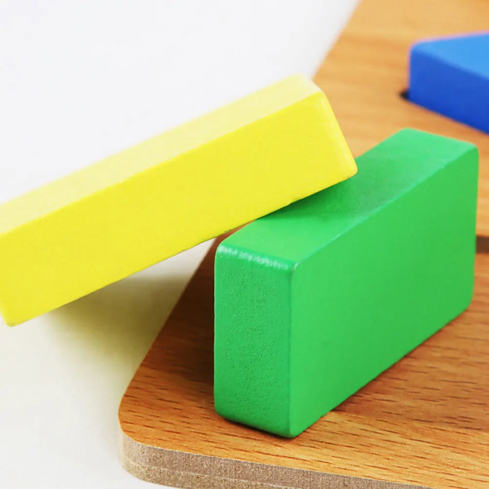 

1Set Wooden Geometry Puzzle Colorful Jigsaw Blocks Early Learning DIY Educational Gift for Kids Wooden Puzzle Early Learning Toy