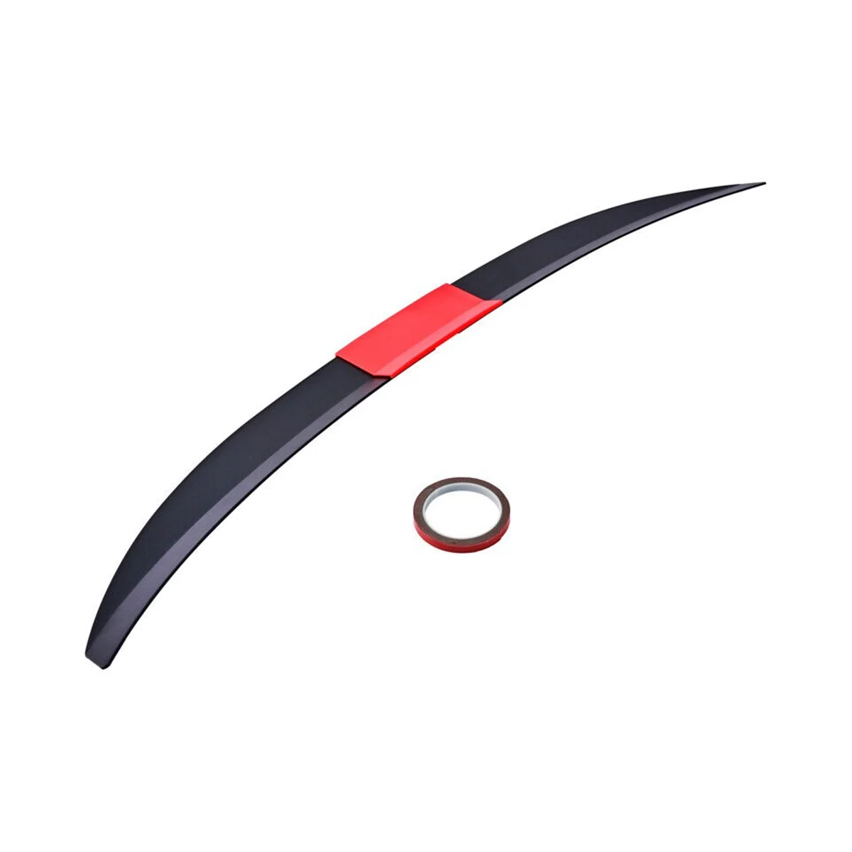 Universal Car Spoiler, Adjustable Rear Trunk Spoiler Lip Roof Tail Wing Accessories, Black+Red