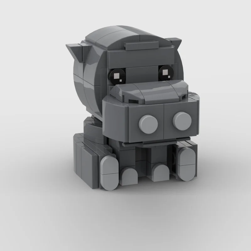 Creators Animal Series Model MOC Building Bricks Hippopotamus Modular Technology Gifts Holiday Assemble Children Toys Suit