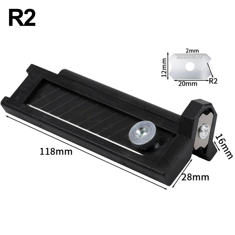 Outil de chanfrein d'angle de rabot à chanfreiner, matière plastique, lame R1, lame R1.5, Inter lame, chanfrein lisse pour les projets de bricolage