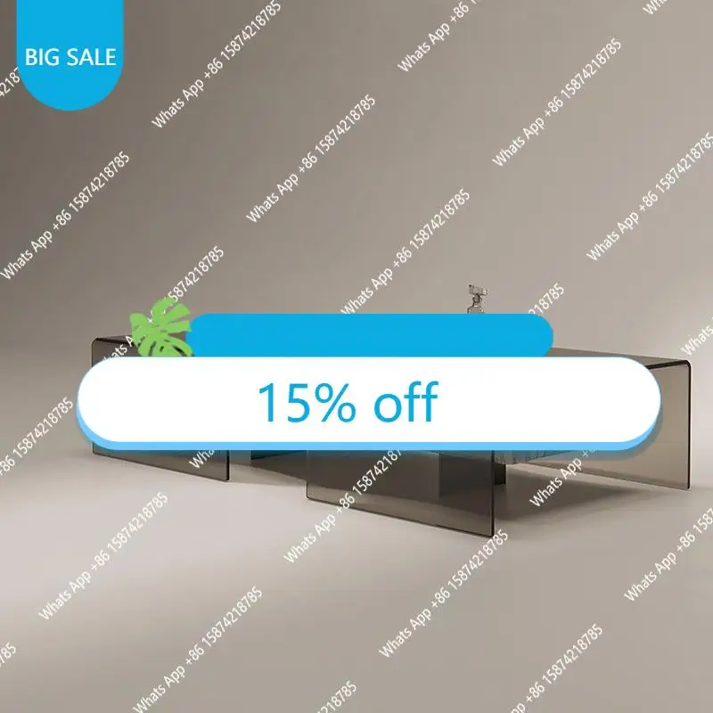 

Журнальный столик из мрамора и стекла XS Calacatta, итальянский минималистичный дизайн для всех помещений, термостойкий и устойчивый к царапинам, художественный, на заказ