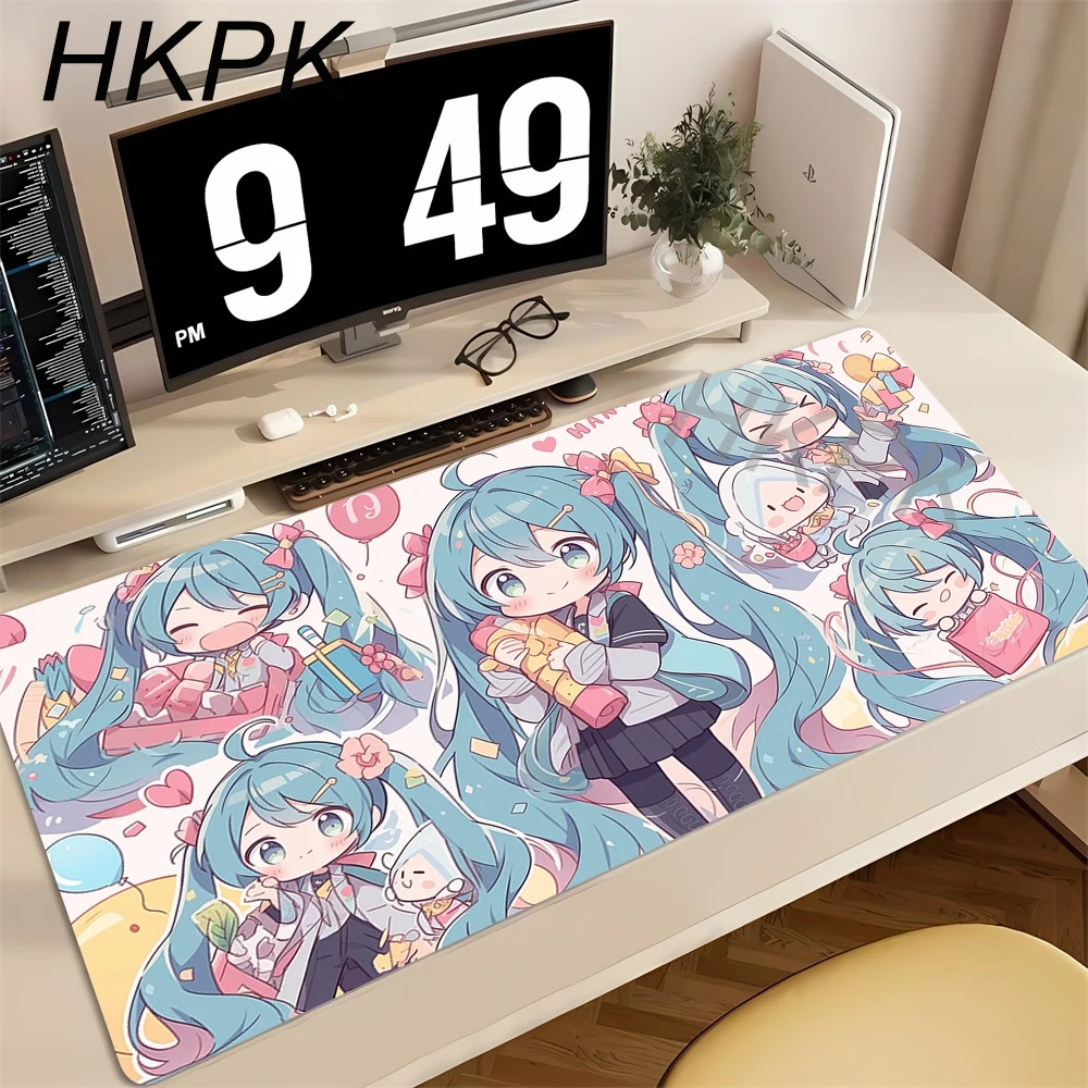 애니메이션 마우스 패드 게이머 키보드 패드 데스크 H- - Pc Gaming Hatsune Miku 리뷰 및 가격
