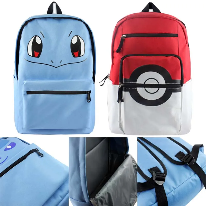 

Squirtle Anime Backpack Large Capacity Travel Bag Fashion Oxford Cloth Bag Trendy Computer Bags 20-35L Breathable Backpack New