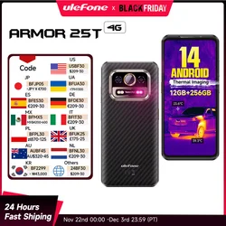 【Мировая премьера】Ulefone Armor 25T, 4G, Защишенный смартфон ,Android 14, 33 Вт, 50 МП + 64 МП, ночная камера, NFC, водонепроницаемый смартфон, глобальный прочный телефон