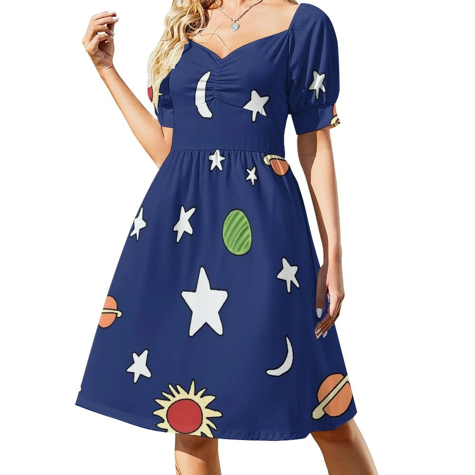 

Miss Frizzle Space Short Sleeved Dress dress women elegant luxury long dress women dresses for womens 2025