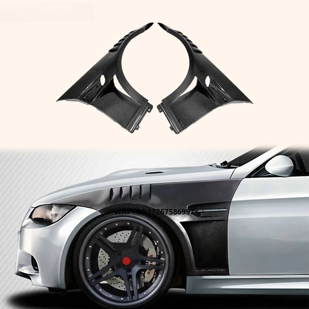 For 3 Series E92 Real M3 Coupe 2 Door 2006-13 GT Style Carbon Front Fenders