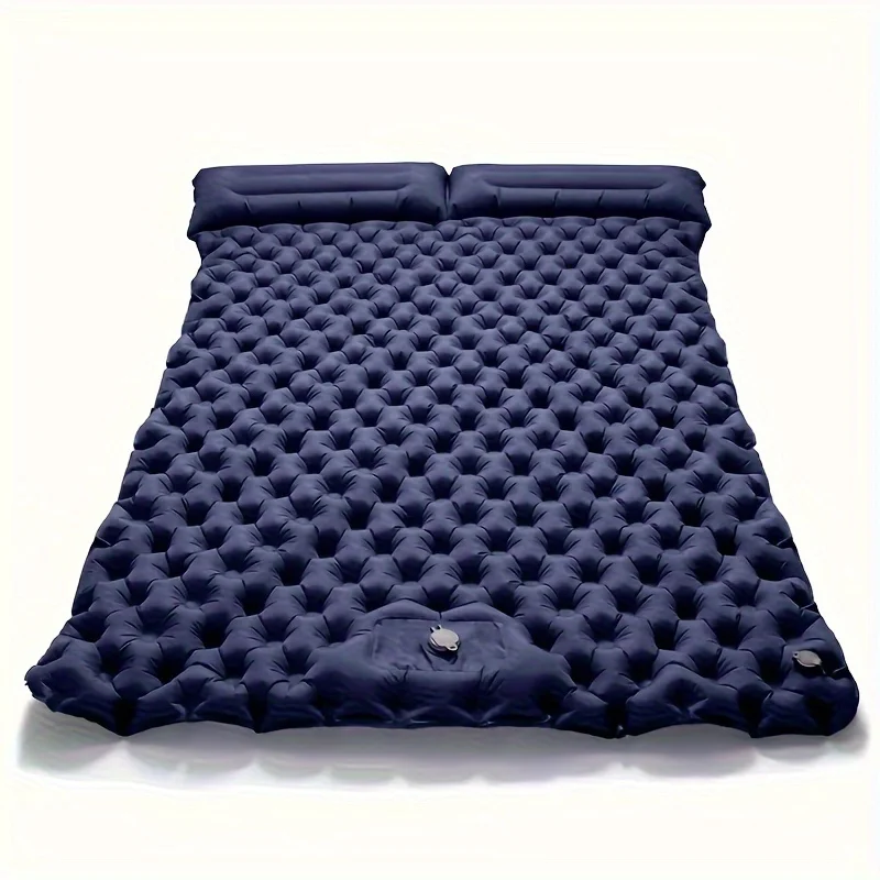 

Double Layered Self Inflating Camping Air Pad Rectangular 2 Person TPU Sleeping Mat Portable Moisture Proof Nylon Outdoor