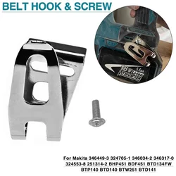 For Belt Hook Clip Bit Holder With Screws 18V Impact Drill Driver LXT 47/57mm For BTD140 BTD142