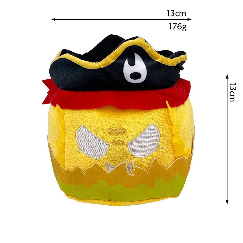 15cm Blox Fruits Plush Toys Anime Bloxfruits Devil Fruit Leopard Pattern Box Plush Pillow Soft Stuffed Toy Doll Children Gifts