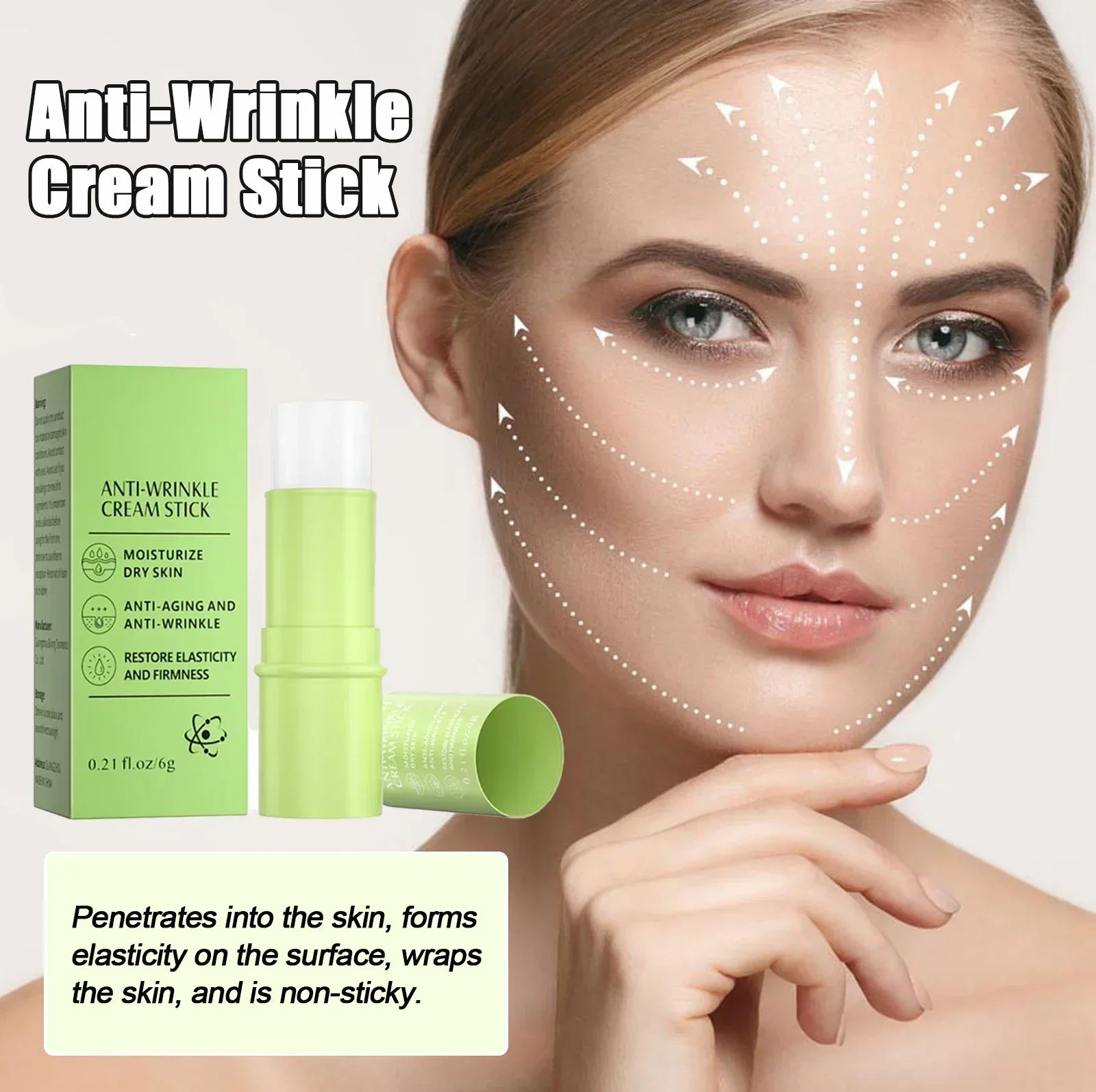 Effective Anti-Ageing And Anti-Wrinkle Facial Cream Remove Facial Wrinkles Fine Lines Around The Eyes Crow's Feet Neck Wrinkle