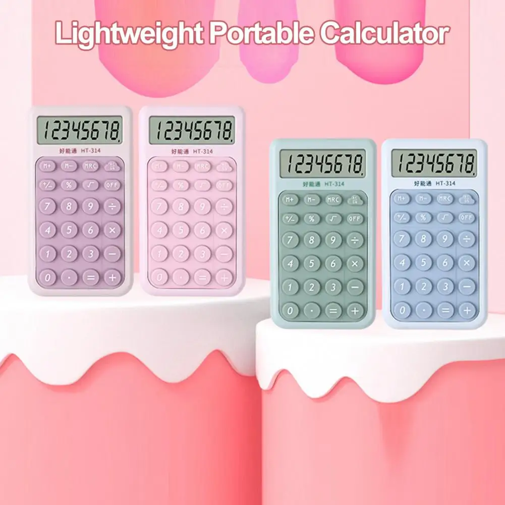 Calculadora de escritorio Digital pequeña con botones ergonómicos para eficiencia, calculadora precisa con pantalla Lcd de 8 dígitos, amigable con el presupuesto