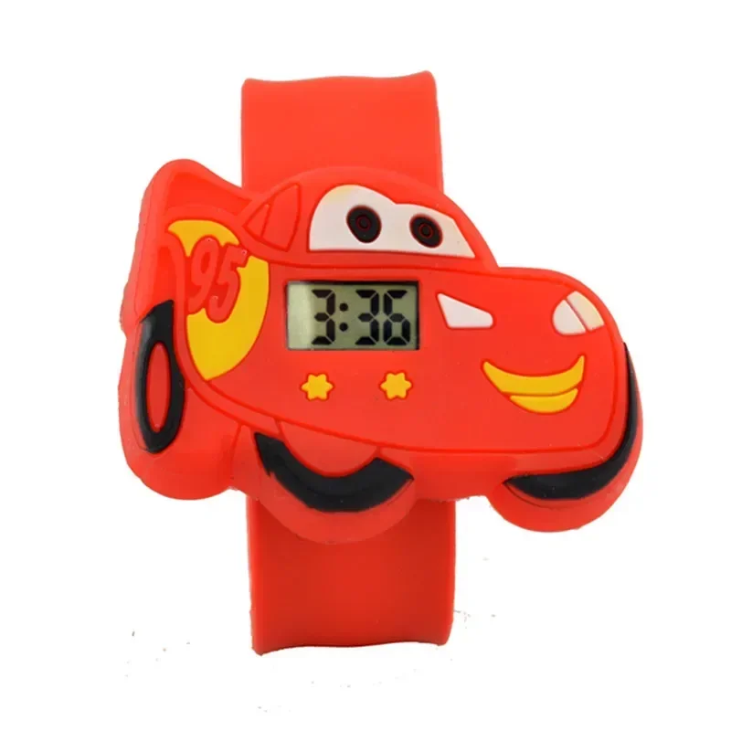 Montre de voiture de dessin animé pour enfants, montre pour garçon, bébé, étudiants en silicone, cadeau de Noël pour enfants, horloge pour hommes, vente en gros