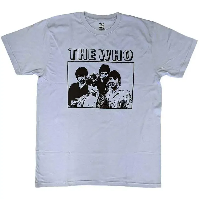 The Who Band Photo Frame T Shirt Blue New