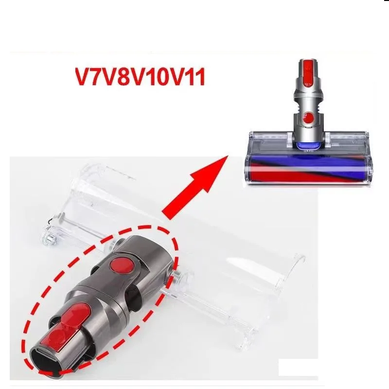 다이슨 V7 V8 V10 V11 바닥 브러시 교체 커넥터 부품 용 기존 진공 청소기 플러시 팁 커넥터
