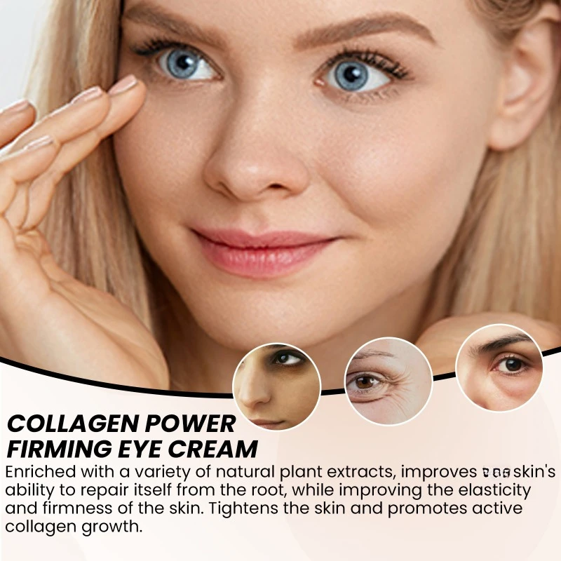 Collagen Anti Wrinkle Eye Cream Anti Aging Eye Bags Lifting Firming Remove Dark Circles Whiten Moisturizing Brighten Skin Care