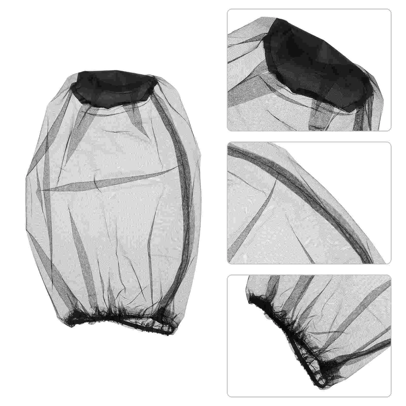 4 Pcs Mosquito Hat Head Net Mesh Hedging Portable Bug Netting Hiking Accessory Hats with Suit Fishing Neck Cover Travel