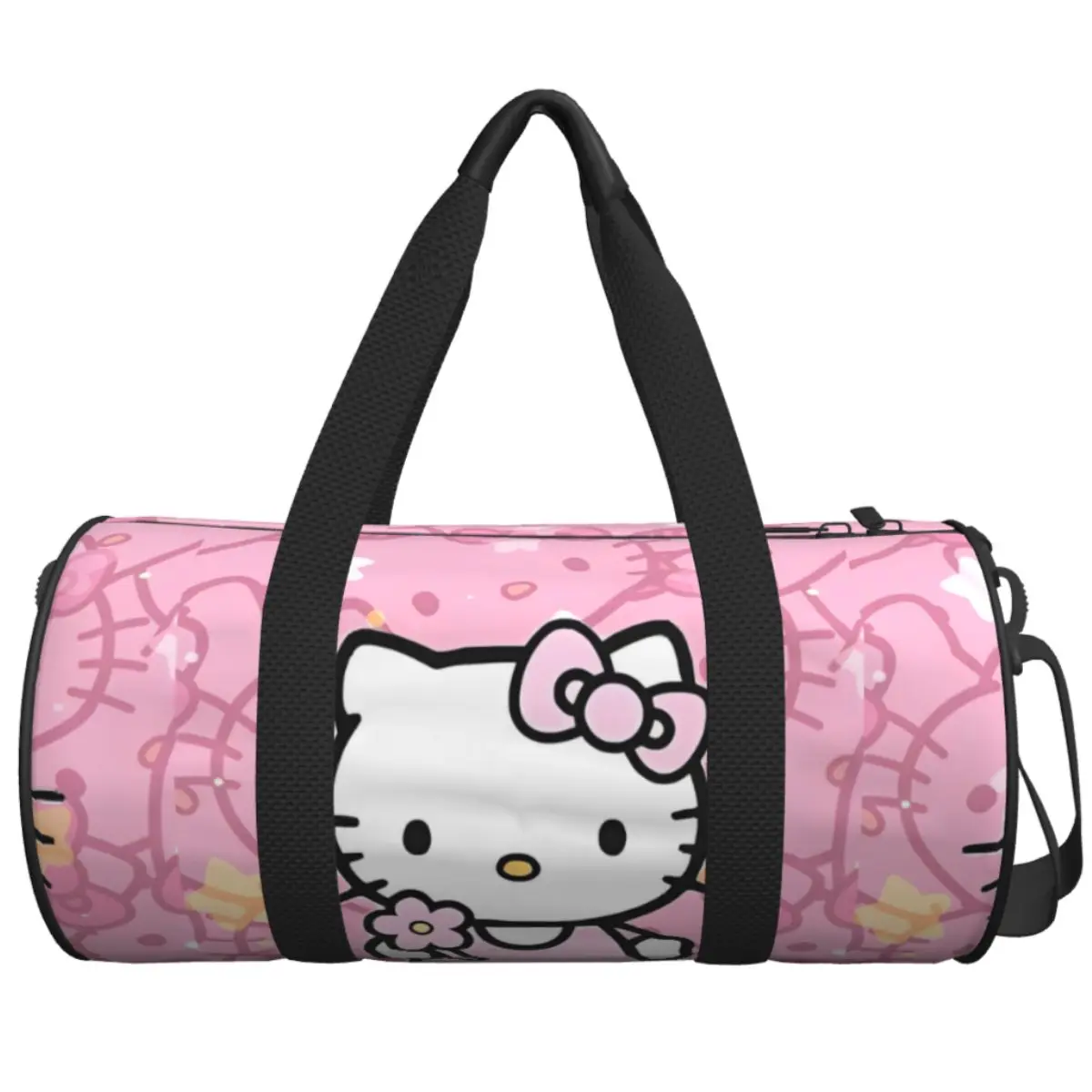 

Kawaii Hello Kitty Travel Bag Cute Cartoon Yoga Sports Bags Large Funny Gym Bag Male Female Design Outdoor Fitness Bag