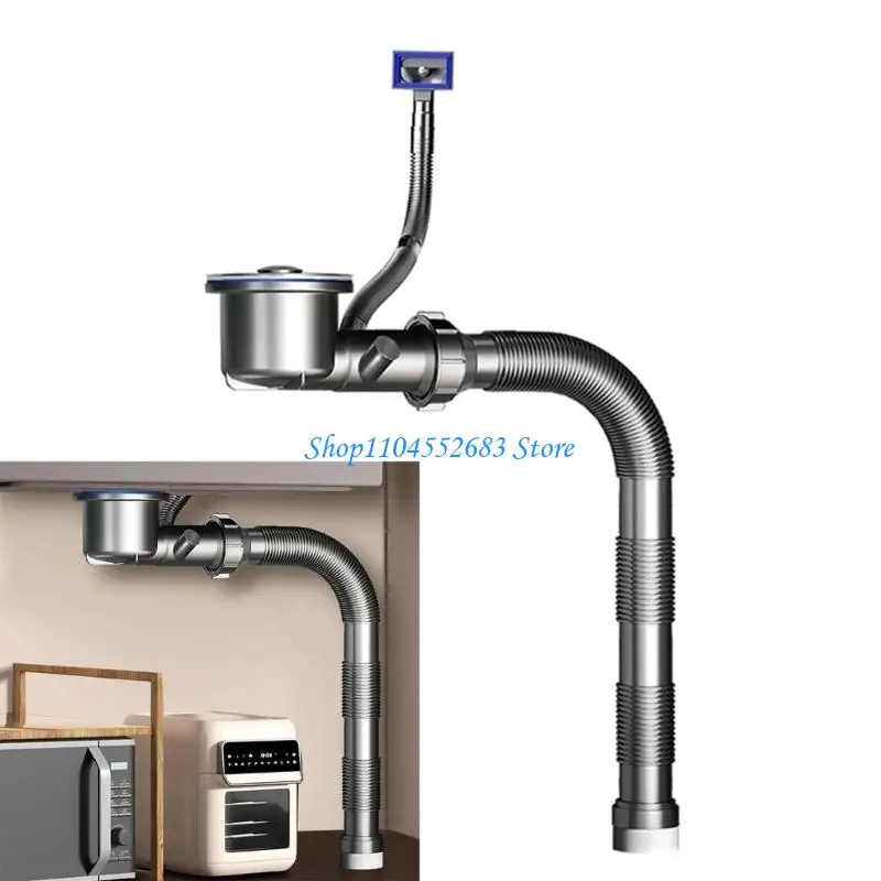 

Y6GD 201 Steel Kitchen Sink with Built In Odor Proof Drainer & Single Bowl for Home