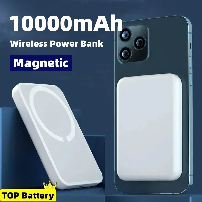 For IPhone 15 15Pro Max 15Plus Macsafe New USB C Magnetic Wireless Power Bank Powerbank External Auxiliary Battery Pack 10000mAh