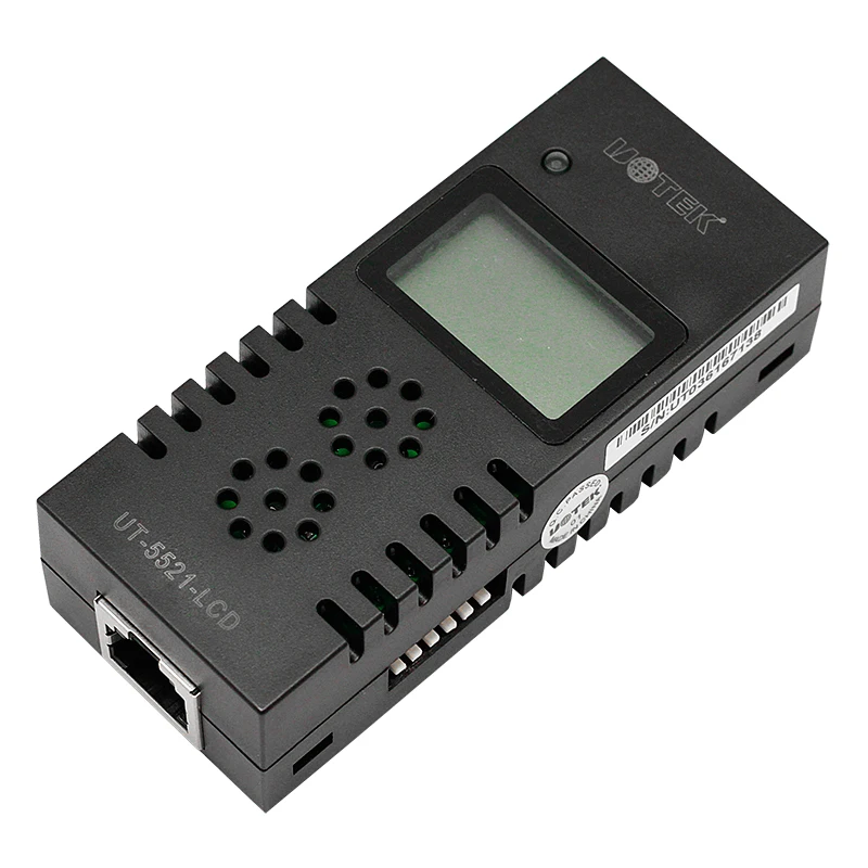 UOTEK UT-5521-LCD เซ็นเซอร์อุณหภูมิและความชื้นพร้อมสัญญาณเอาต์พุต RS485